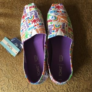 TOMS Alpargata Pride Slip-on (w8.5 size)